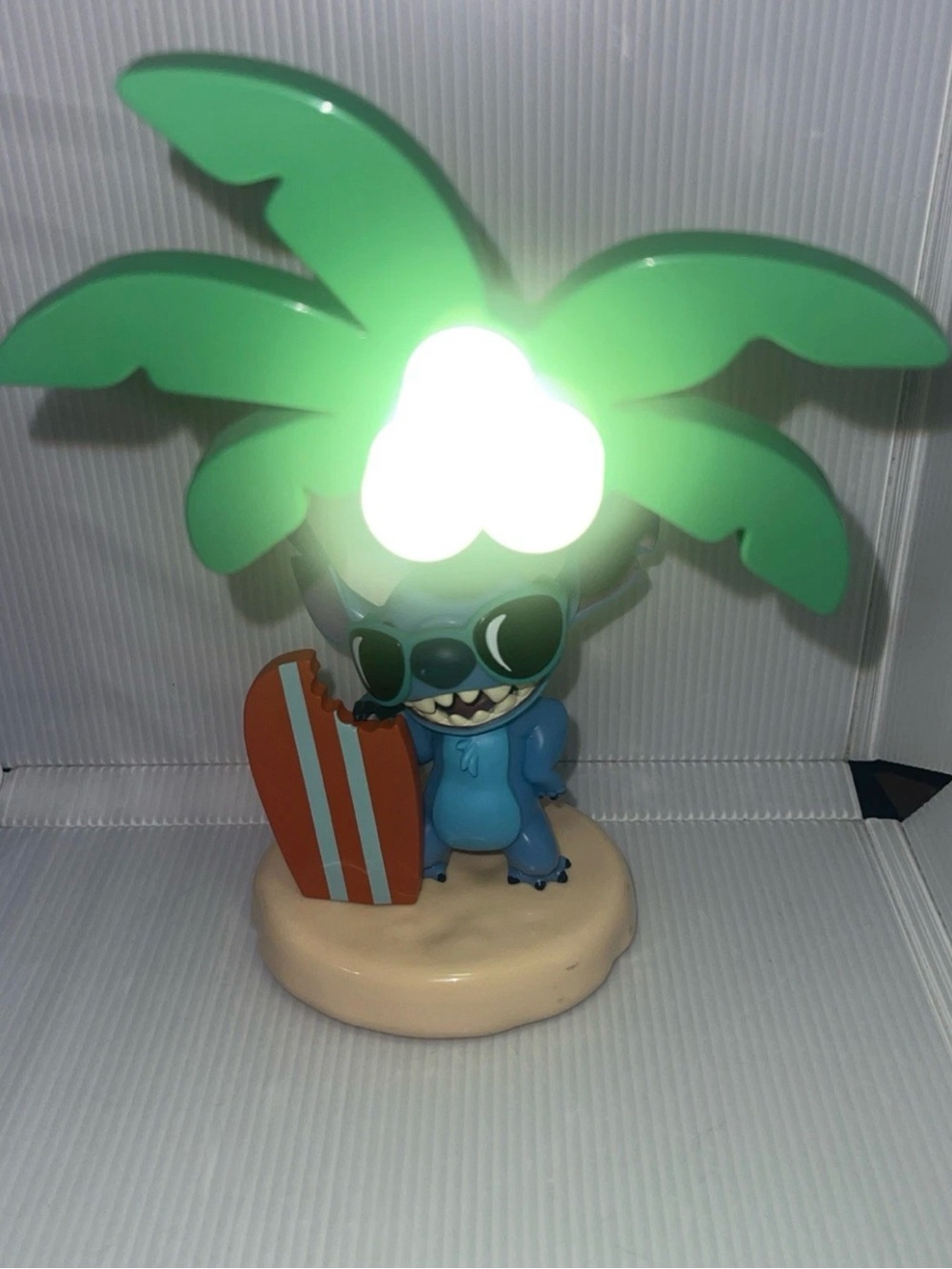 Disney Lilo & Stitch Surfboard Palm Tree LED Kids Light Mood & Night Light 8.5"
